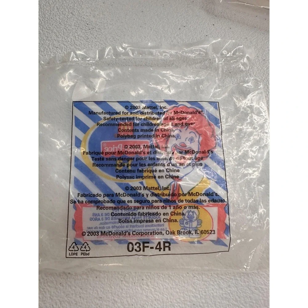 Vintage 2003 Mcdonalds Fisher Price Character Toy Set‎ Ronald Happy Meal Blocks